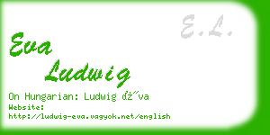 eva ludwig business card